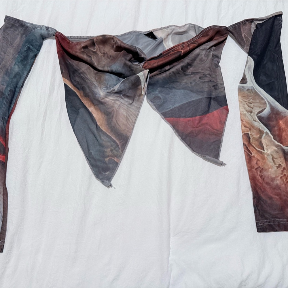 SHEIN crop top with long sleeve